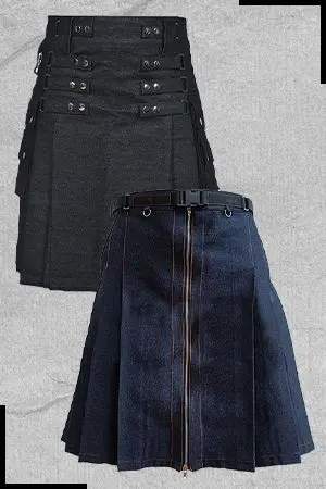 Women's Denim Kilts