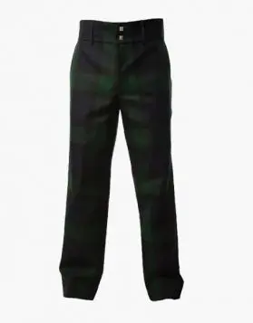 Black Watch Tartan Plaids Pant - Front Image 