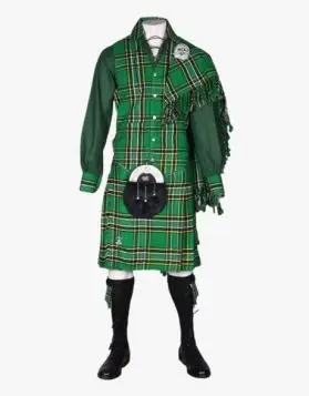 Irish National Tartan Kilt Outfit - Front Image 