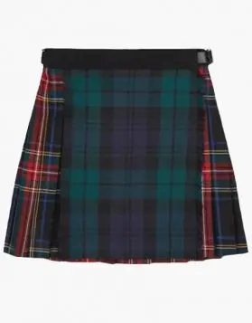 Ladies Mix and Match Scottish Tartan Kilt- Front Image