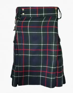  Mechanize Tartan Utility Kilt - Front Image