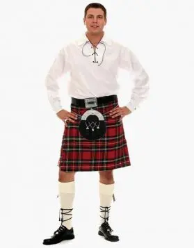 Mens Casual Kilt Outfit with 6 Piece Package