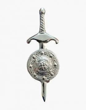 Sword Shield Design Kilt Pin