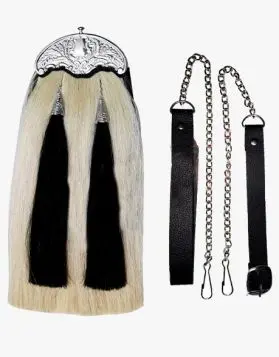 White Horse Hair Kilt Sporran