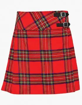 Women’s Royal Stewart Tartan Short Skirt Kilt - Front Image