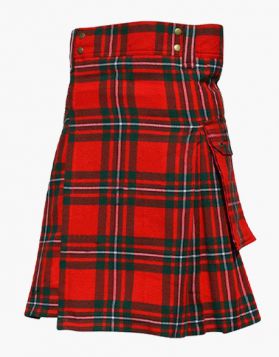 Macgregor Tartan Utility Kilt with Buckle Straps- Front Image