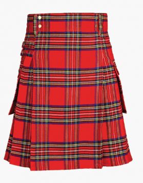 Royal Stewart Tartan Utility Kilt- Front Image