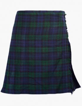 Women's Black Watch Tartan Kilt- Front Image