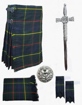 8 Yard Farquharson Tartan Kilt Package
