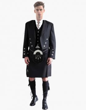 Black Spirit Prestige Kilt Outfit- Front Image