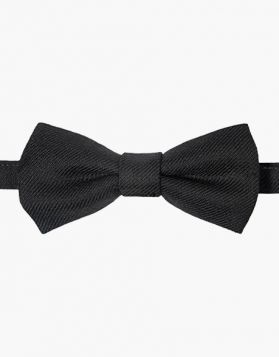 Mens Black Tartan Kilt Bow Tie