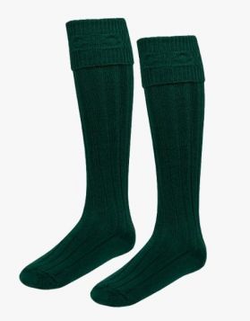Bottle Green Kilt Socks