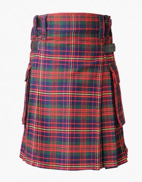 Cameron of Erracht Utility Kilt with Leather Straps - Front Image