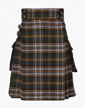 Clan Heritage of Ireland Traditional Tartan Utility Kilt - Front Image 