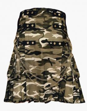 Gothic Urban Camo Tactical Kilt - Front Image