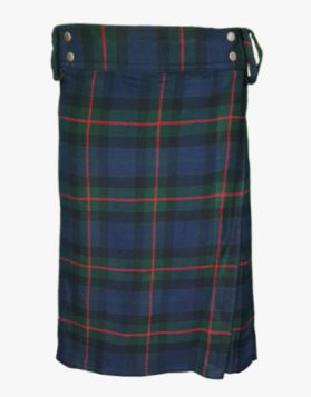 Gun Tartan Utility Kilt with Large Pockets- Front Image