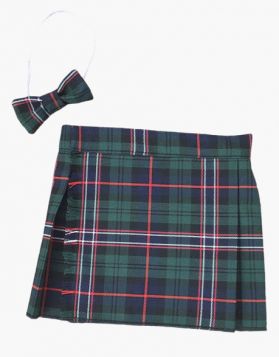 Handmade New Kids Wallace Tartan Kilt and Bow Tie 
