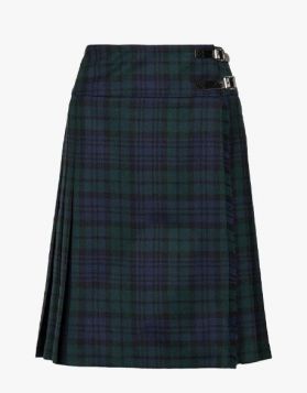 Ladies Black Watch Tartan Full Length Kilt- Front Image