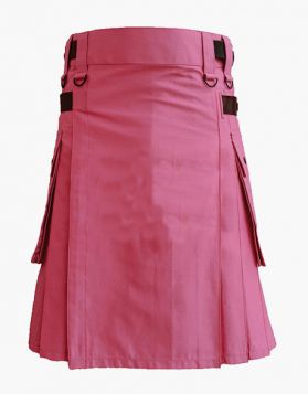 Lautreamont Pink Utility Kilt- Front Image