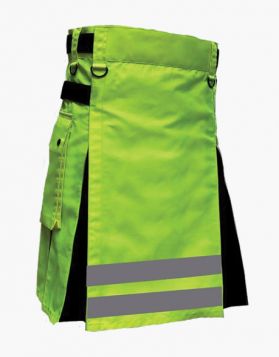 New Design Fluorescent Green and Black Hybrid Kilt