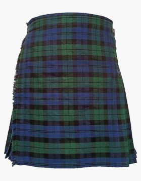 Mens Black Watch Tartan Utility Kilt with Slant Pockets