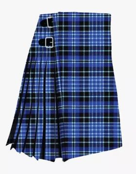 Mens Clark Tartan Kilt - Front Image
