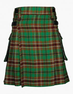 Mens Lautreamont Tara Murphy Tartan Utility Kilt - Front Image 