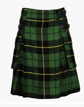 Mens Wallace Hunting Traditional Tartan Utility Kilt