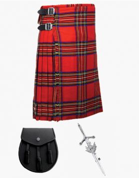 Modern Royal Stewart 3 Piece Kilt Deal