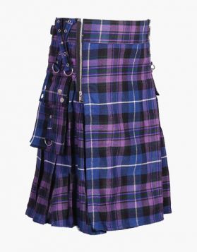 Modern Zipper Pride of Scotland Tartan Utility Kilt