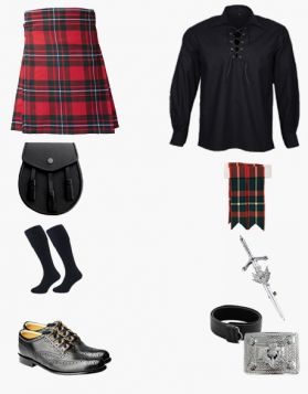 New Macgregor Tartan Kilt Package