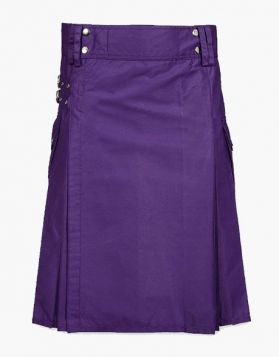 Purple Utility Kilt- front Image
