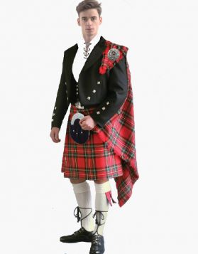 Royal Stewart Prince Charlie Kilt Outfit- Front Image