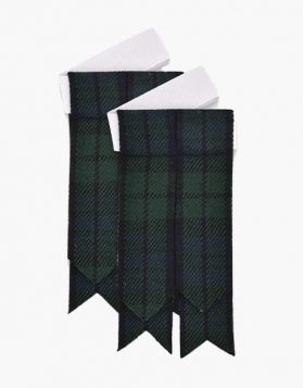 Scottish Black Watch Tartan Kilt Flashes