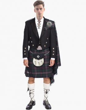 Scottish National Tartan Prince Charlie Kilt Outfit- Front Image