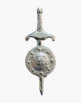 Sword Shield Design Kilt Pin