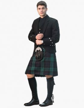 Traditional Black Watch Tartan Kilt Outfit