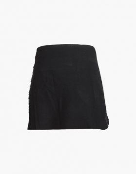 Traditional Plain Black Tartan Baby Kilt - Front Image 
